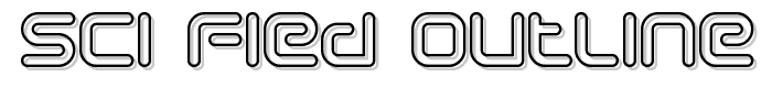 Sci Fied Outline font